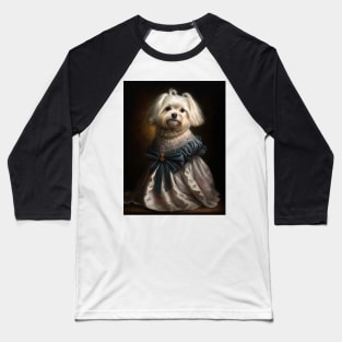 Royal Portrait of a Maltese Dog Baseball T-Shirt